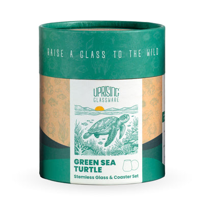 Protective recyclable gift tube the glass ships in